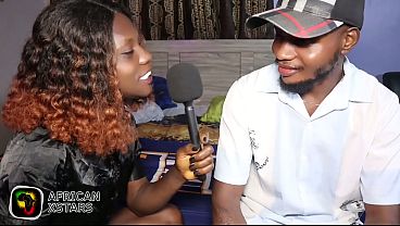 Chica ebony ardiente pide verga negra en entrevista en vivo