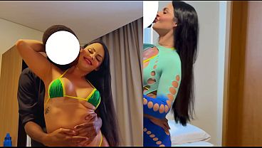 MILF brasileña recibe polla BBC en su coño caliente