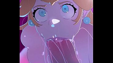 Princesa Peach se traga la polla como una putona