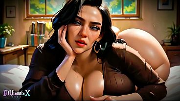 Puta madura humilla a beta perdedor con tetas enormes